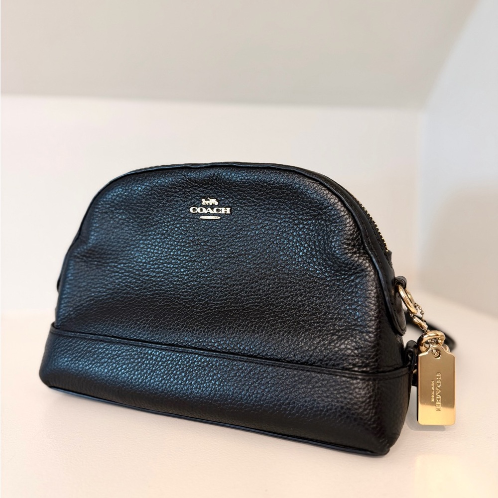 Coach Black Leather Crossbody Bag